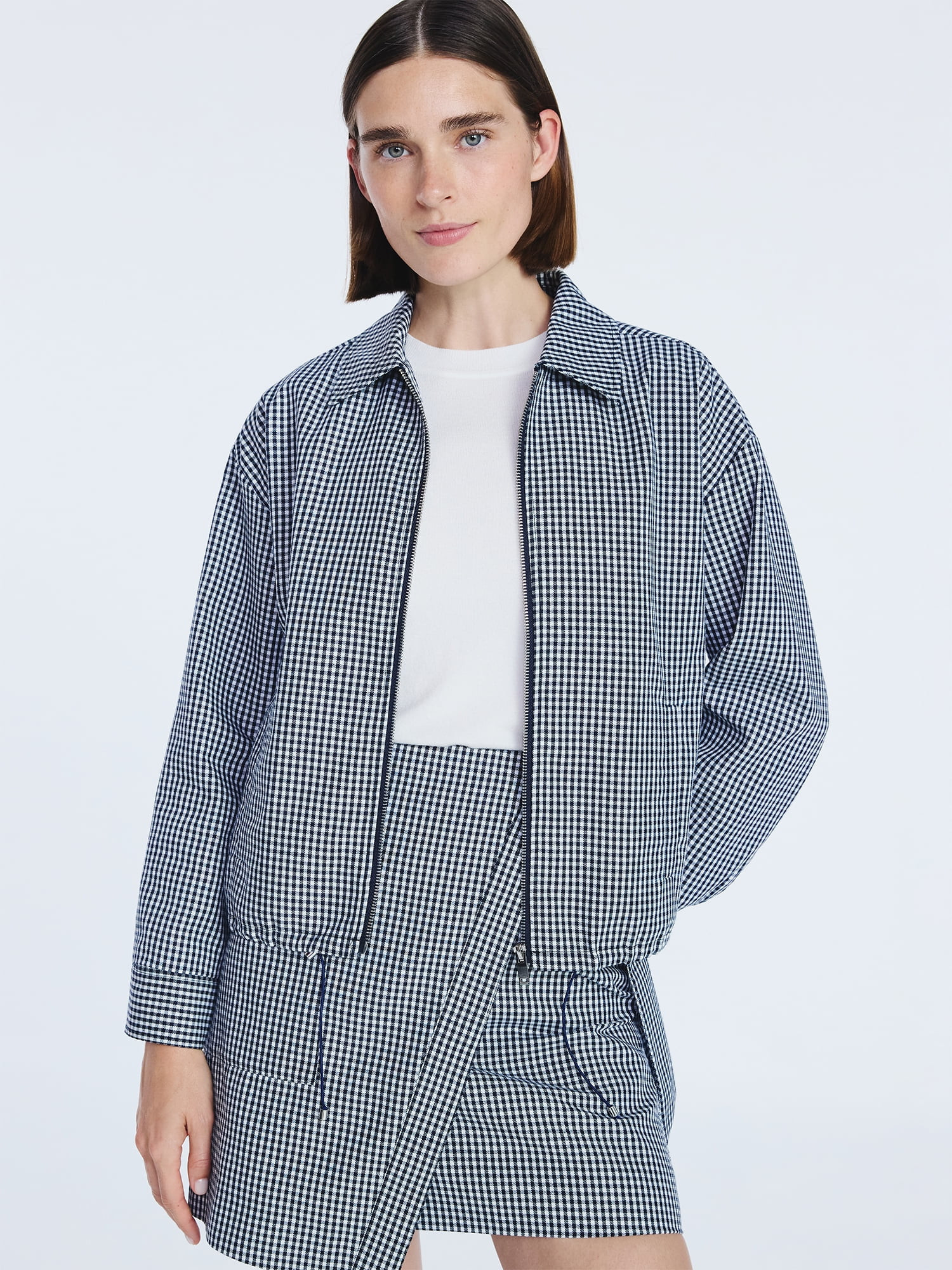 Free Assembly Women's Collared Bubble Jacket with Long Sleeves, Sizes XS-XXL | Walmart (US)