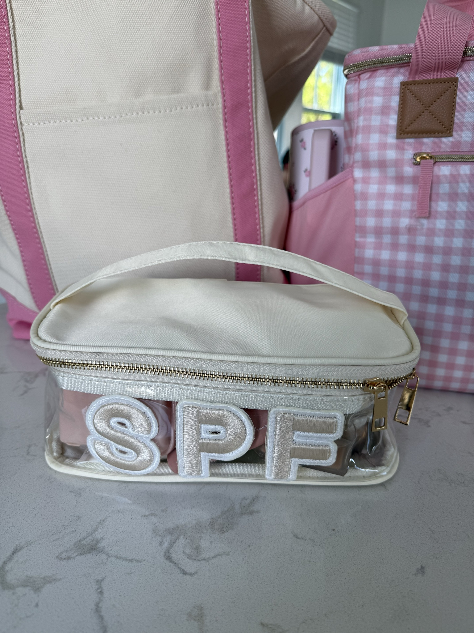 SPF bag organizer for the summer! So cute! 

SPF, Amazon finds , summer must haves 

#LTKSwim #LTKTravel