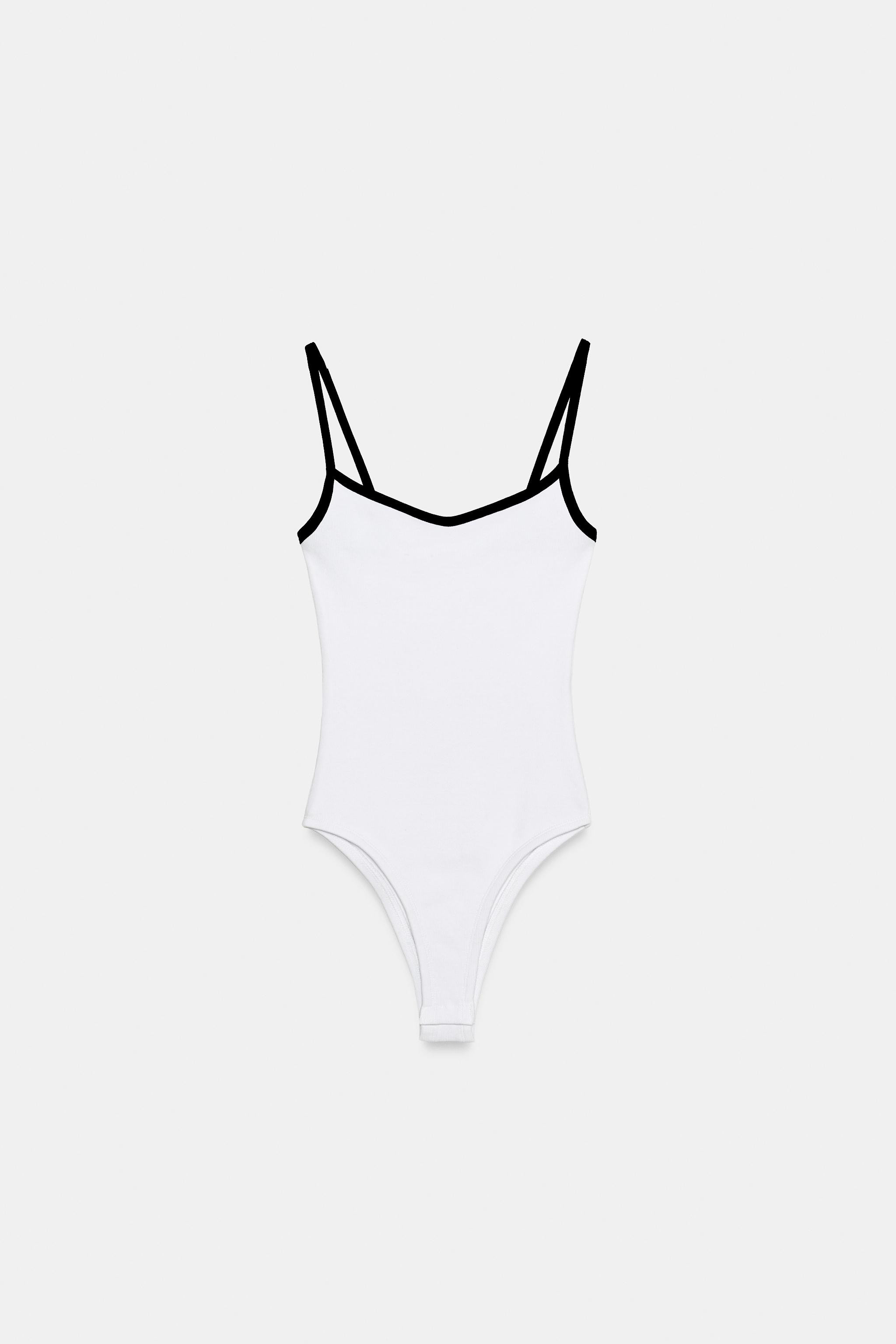 CONTRAST TRIM BODYSUIT | Zara US