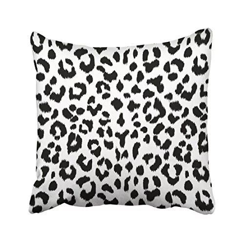 WinHome Decorative Black and White Leopard Print Animal Accent Decorative Throw Pillow Covers Cus... | Walmart (US)