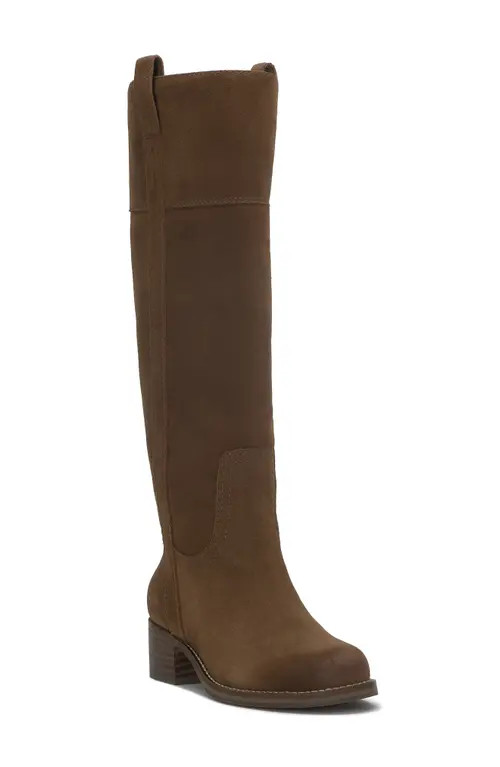 Lucky Brand Hybiscus Knee High Boot in Desert Palm Oil Suede at Nordstrom, Size 10 Ext Calf | Nordstrom