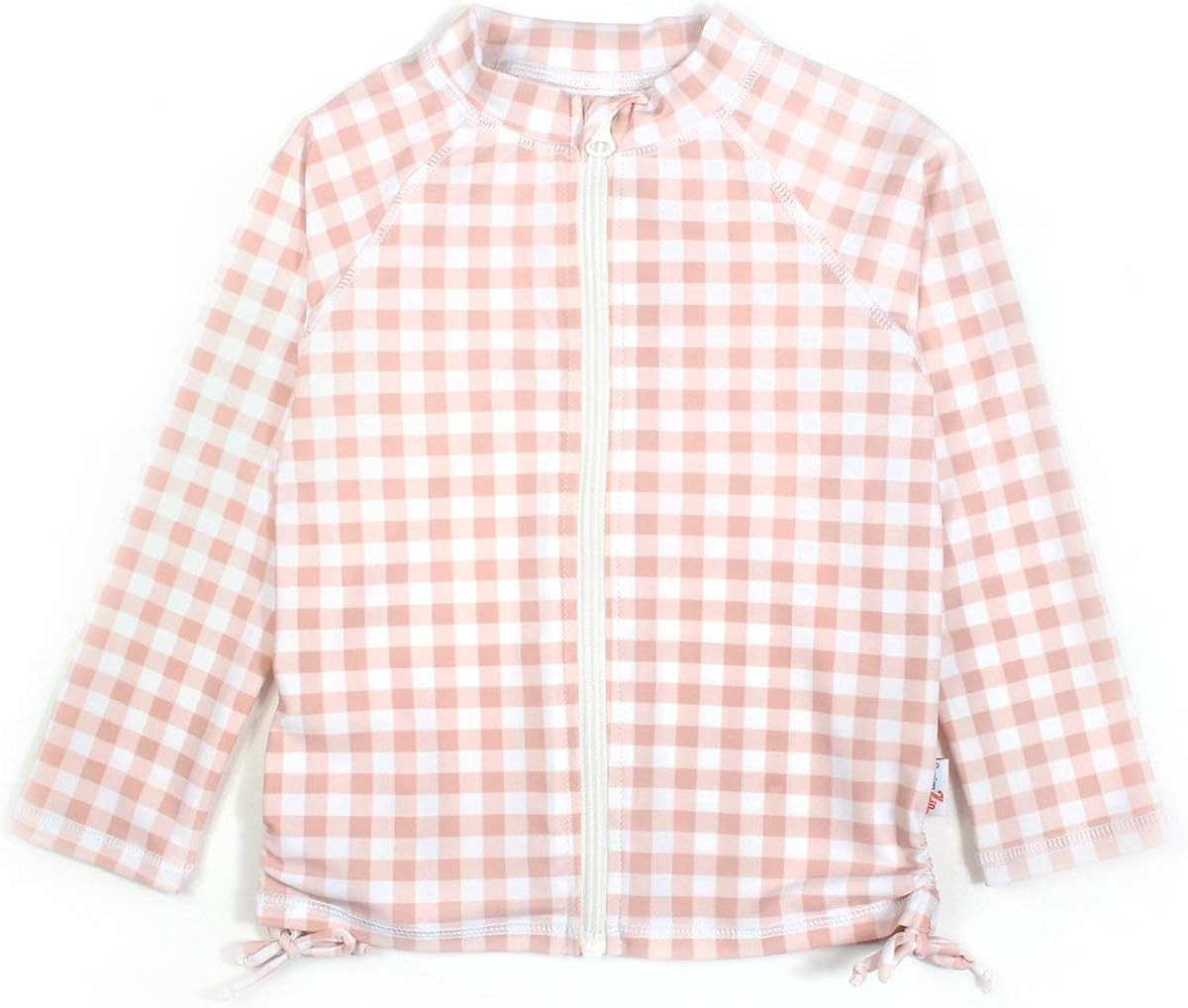 SwimZip Girls UPF 50+ Long Sleeve Zip Rash Guard Swim Shirt Top | Amazon (US)