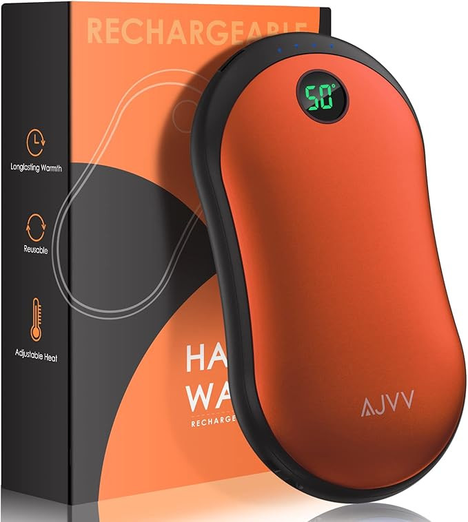 Hand Warmers Rechargeable, 10000mAh Electric Hand Warmer Power Bank with 3 Levels Double-Sided He... | Amazon (US)