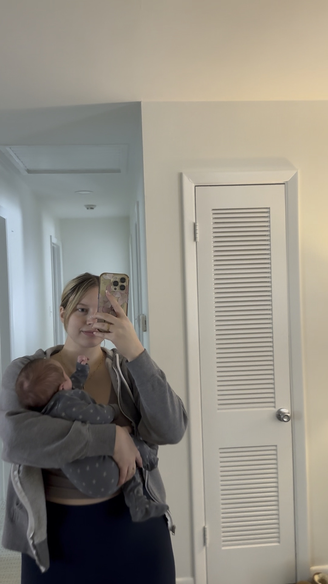 Postpartum workout and newborn outfit 

#LTKActive #LTKFitness #LTKBaby