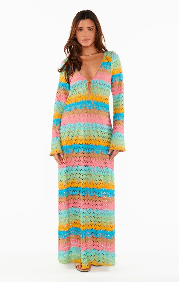 Vacay Coverup ~ Multi Stripe Crochet | Show Me Your Mumu