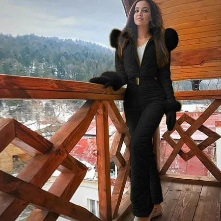 Ski Jacket Women Ski Outdoor One-piece Ladies Outdoor Skiing Onesies Adult Windproof Waterproof Ski Pink Jumpsuits for Women | Walmart (US)