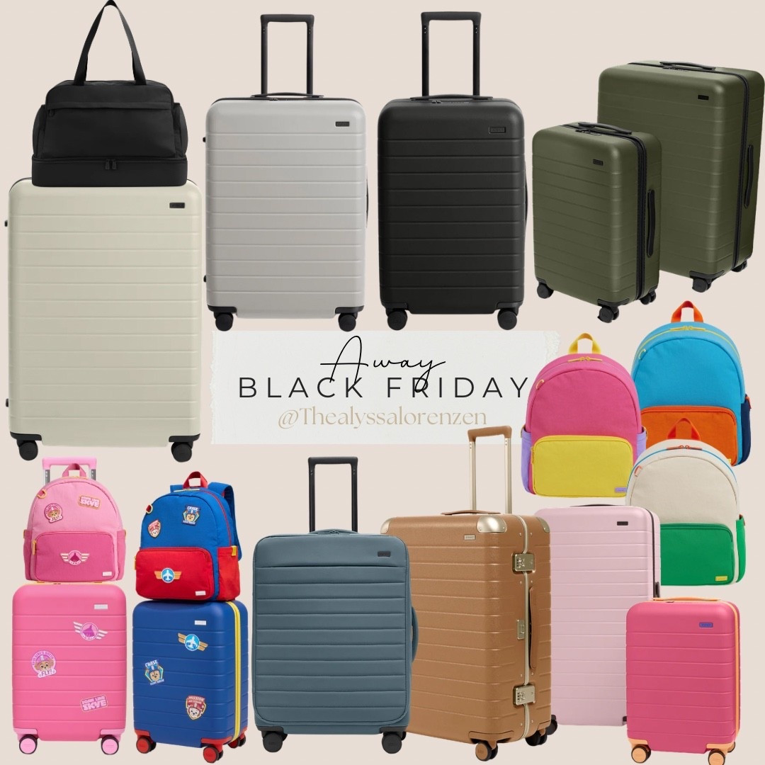 My favorite luggage is on sale for Black Friday! They have a plethora color options, shapes and sizes. Even kids bags! So cute! 

#LTKHoliday #LTKCyberWeek #LTKGiftGuide