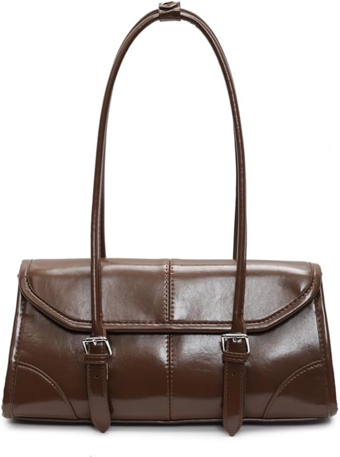 Women Shoulder Bag Retro Handbag Waterproof Leather Satchel Handbag with Top Handles Handbag Purs... | Amazon (US)