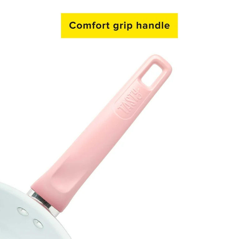 Tasty Ceramic Titanium-Reinforced Cookware Set, Pink, 16 Piece | Walmart (US)