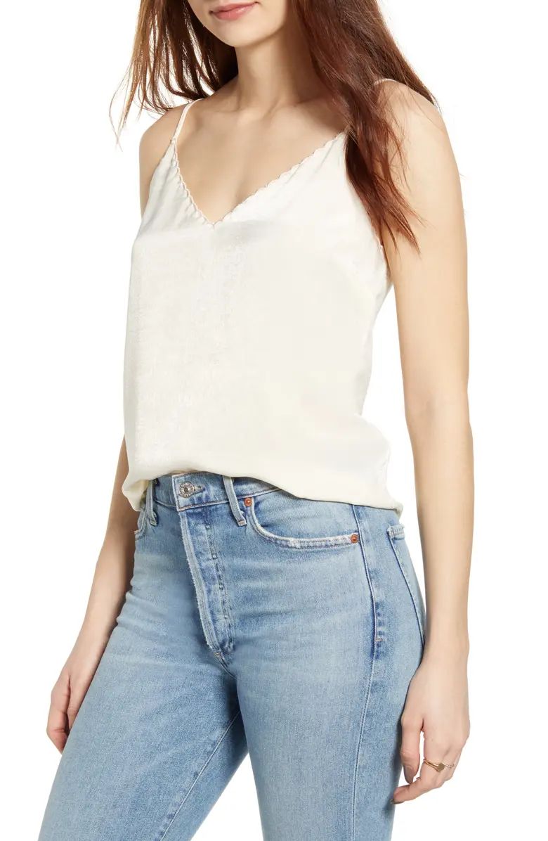 Scalloped Satin Camisole | Nordstrom
