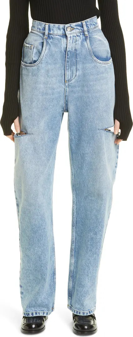 Ripped Side Cutout Jeans | Nordstrom