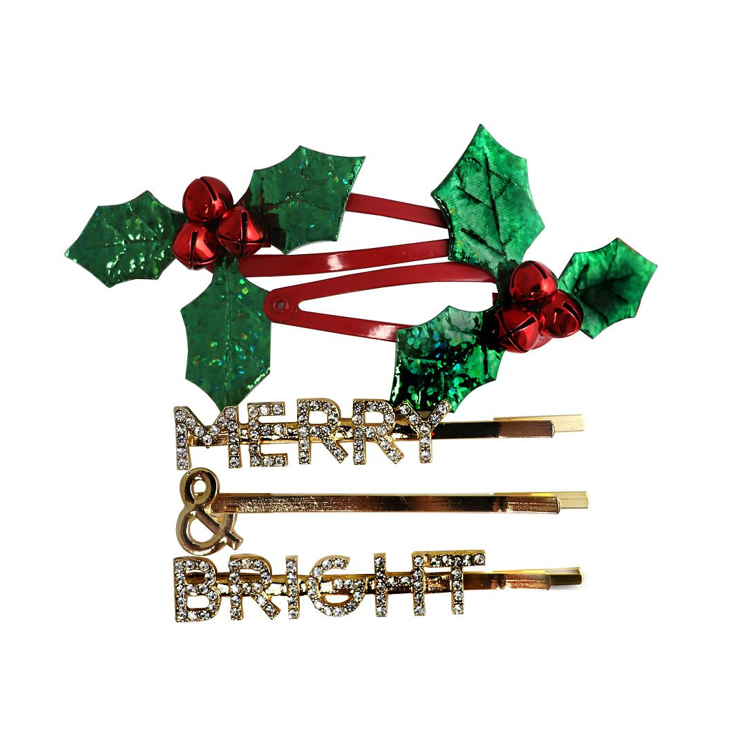 Holiday Time Festive Holiday Bobby Pin Set, 5 Pc. | Walmart (US)