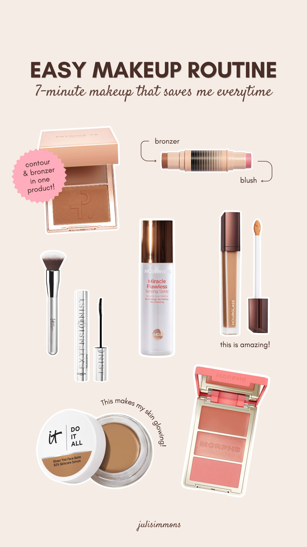 These are the products I use for my everyday makeup routine. Tried & tested, I can finish my look for 7 minutes.  

 #LTKgrwm #LTKmorningroutine #LTKBeauty