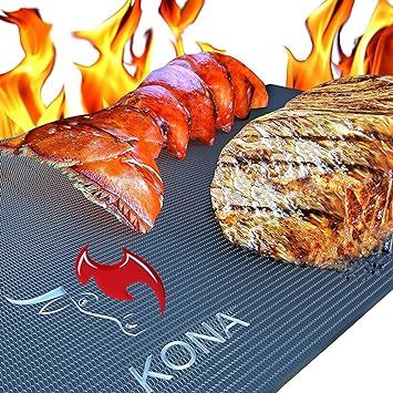 Kona Best BBQ Grill Mat - Heavy Duty 600 Degree Non-Stick Mats (Set of 2) - 7 Year Warranty | Amazon (US)
