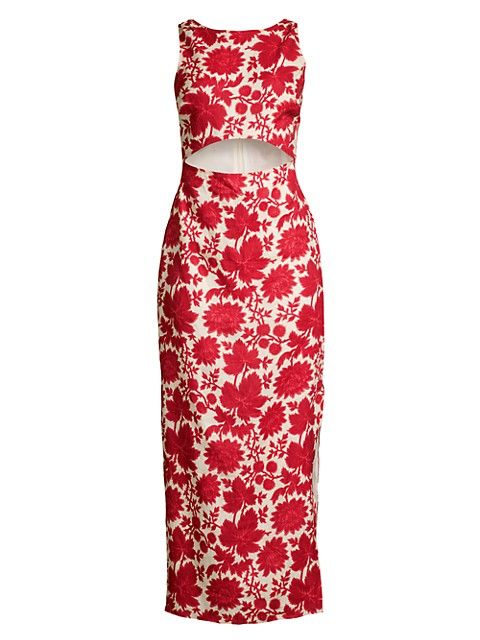 Valentina Cinta-Print Maxi Dress | Saks Fifth Avenue