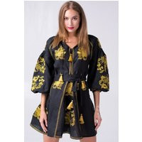 Black Gold Boho Dress Bohemian Wedding Ukrainian By Boutiqueua | Etsy (US)