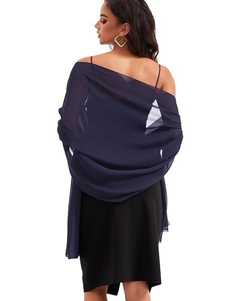 Soft Chiffon Scarfs Shawls and Wraps for Evening Dresses Wedding Shawl Wraps Bridal Scarve for Wo... | Amazon (US)