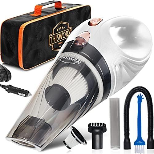 Portable Car Vacuum Cleaner: High Power Corded Handheld Vacuum w/ 16 Foot Cable - 12V - Car & Auto A | Amazon (US)