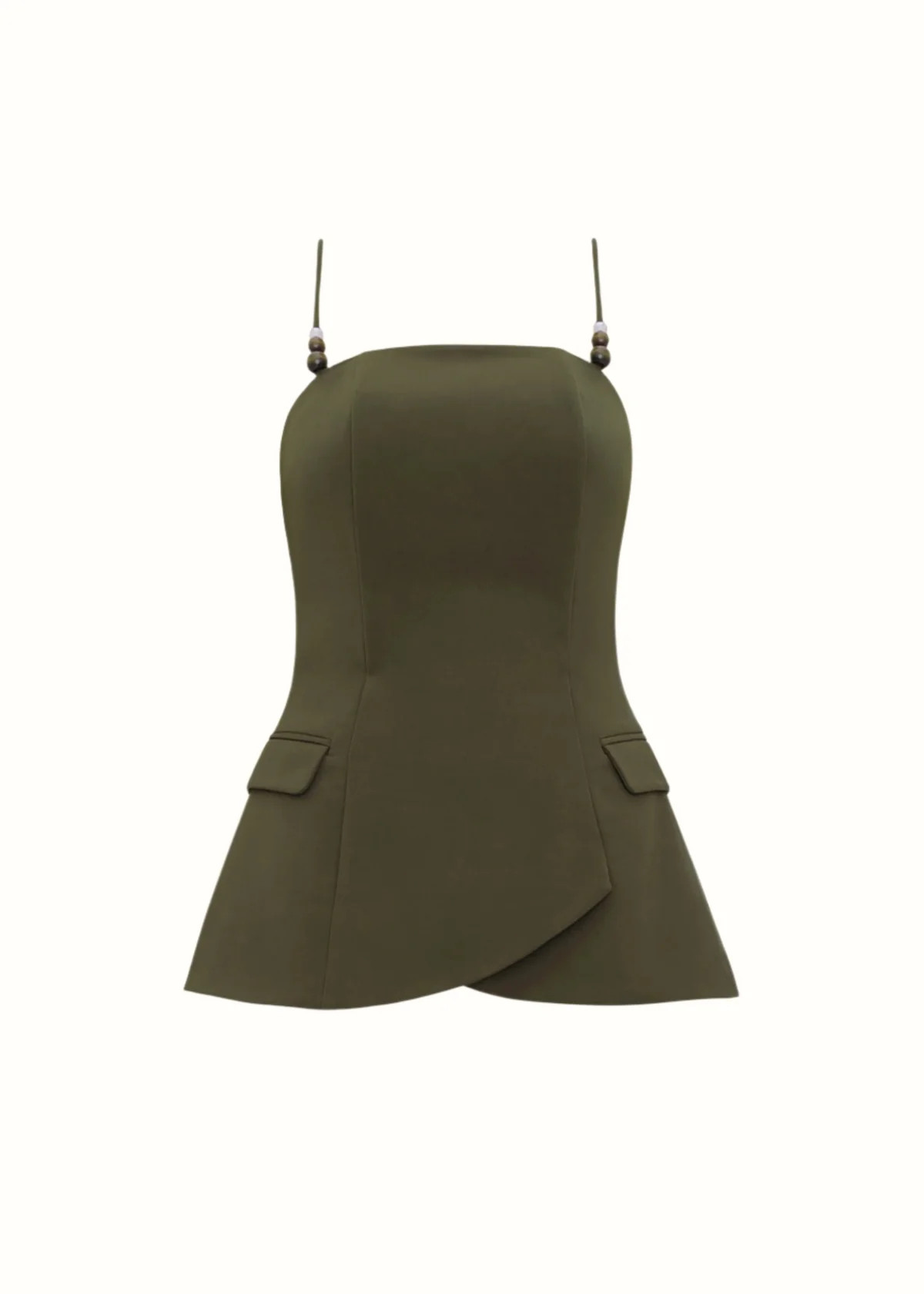 VARU TOP - OLIVE | ANDREA IYAMAH
