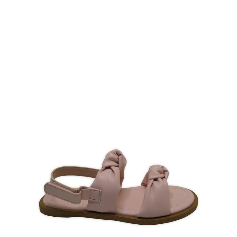 Wonder Nation Girls Double Knot Sandal, Sizes 13-6 - Walmart.com | Walmart (US)