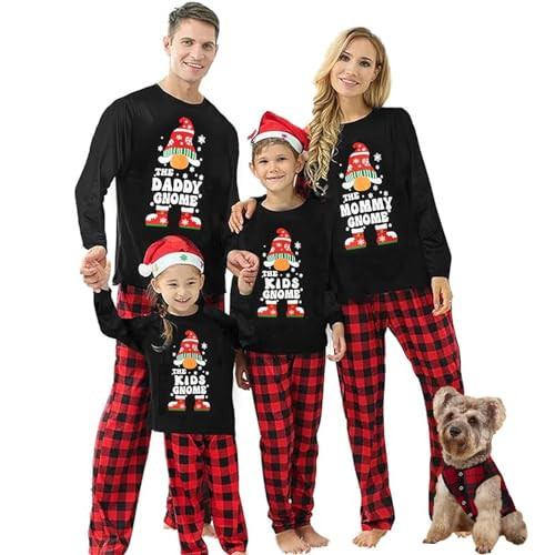 WephuPSho Christmas Family Pajama Sets - Matching Xmas PJs for Adults and Kids Baby Holiday Sleepwear for Festive Home Celebrations(#02-1, Kid, 2 Years) | Amazon (US)