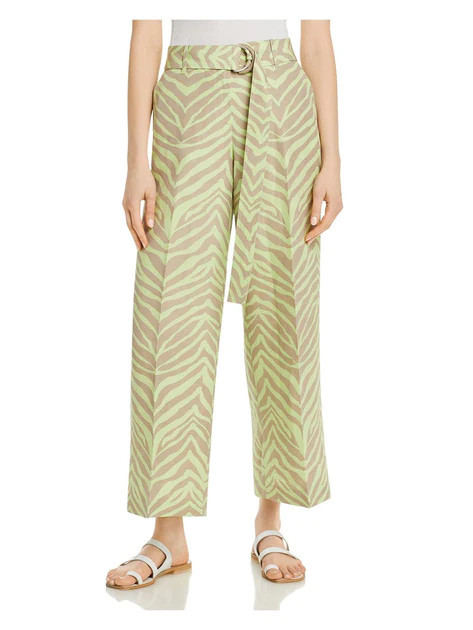 Rockefeller Womens Silk Animal Ankle Pants | Shop Premium Outlets