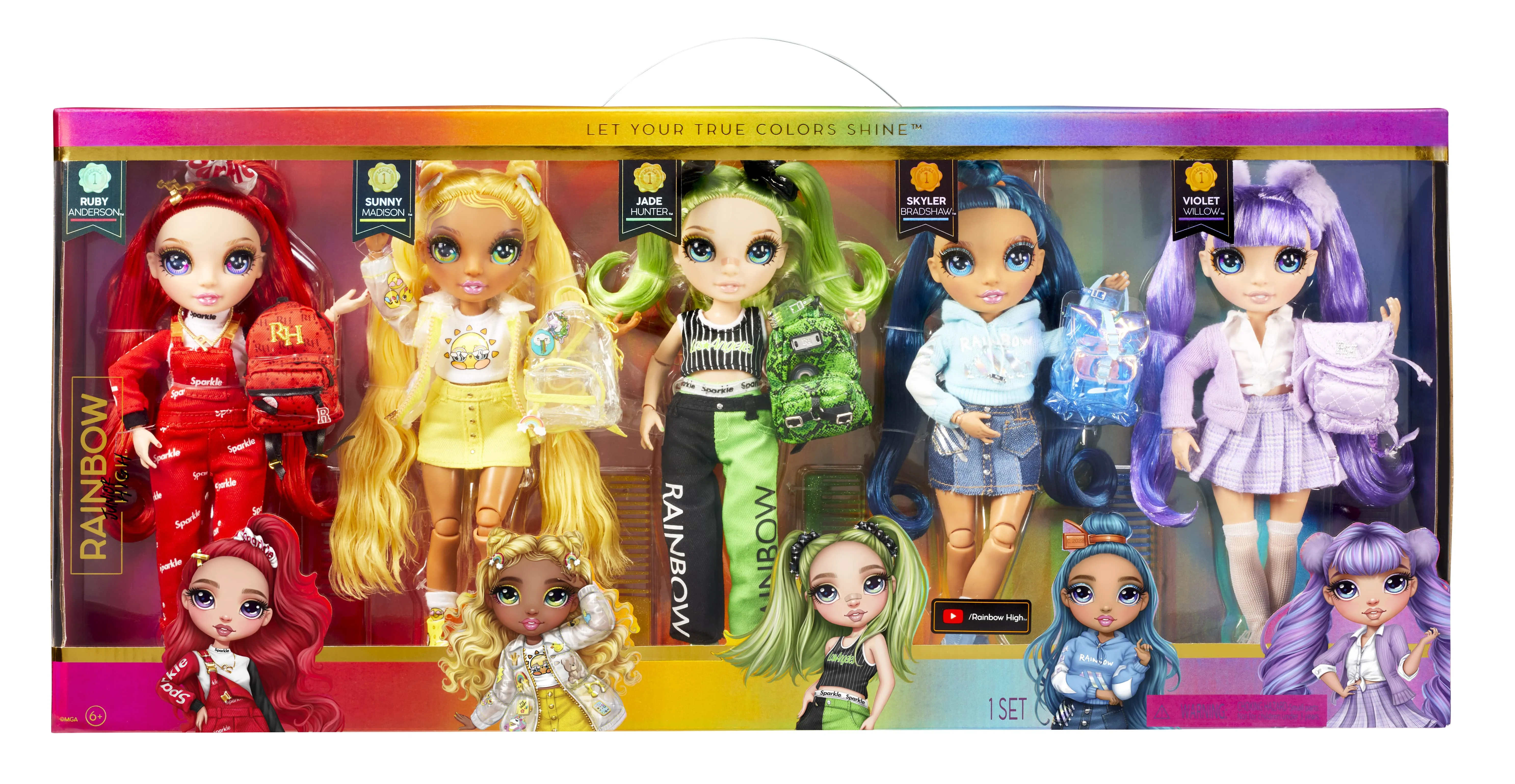 Rainbow High Exclusive with 5 Jr High Fashion Doll Favorites Ages 4 & up | Walmart (US)