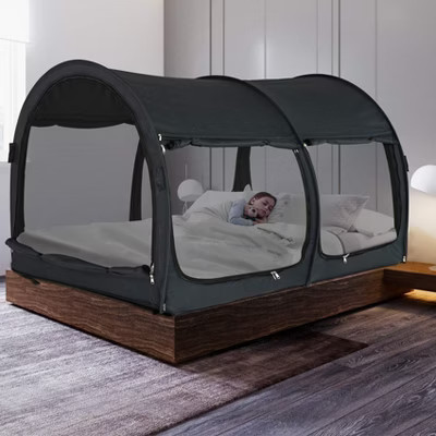 Alvantor Bed Tent Privacy Canopy Full Black 75 x 54 x 47 inch | Target