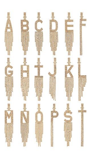 Alphabet Earrings in Gold | Revolve Clothing (Global)