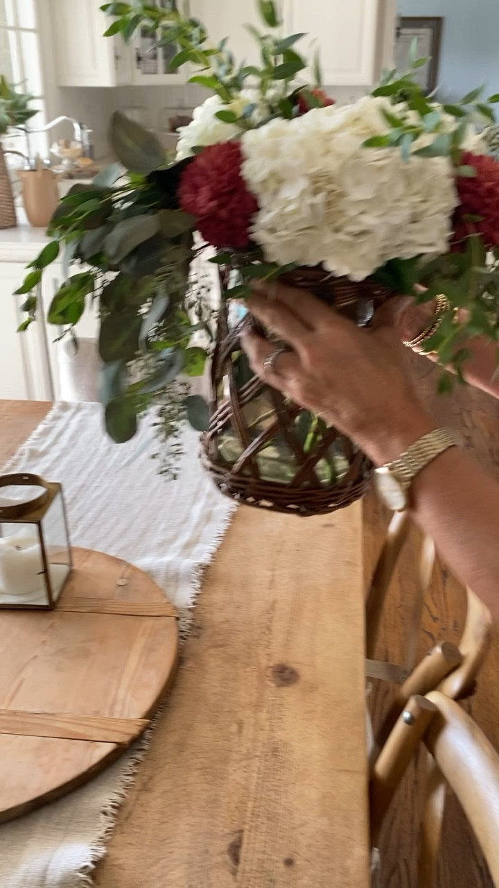 Love this basket vase so much! Giving Nancy Meyers vibes- and even grocery store flowers look good in it!

Home decor, fall decor 

#LTKFindsUnder50 #LTKFindsUnder100 #LTKHome