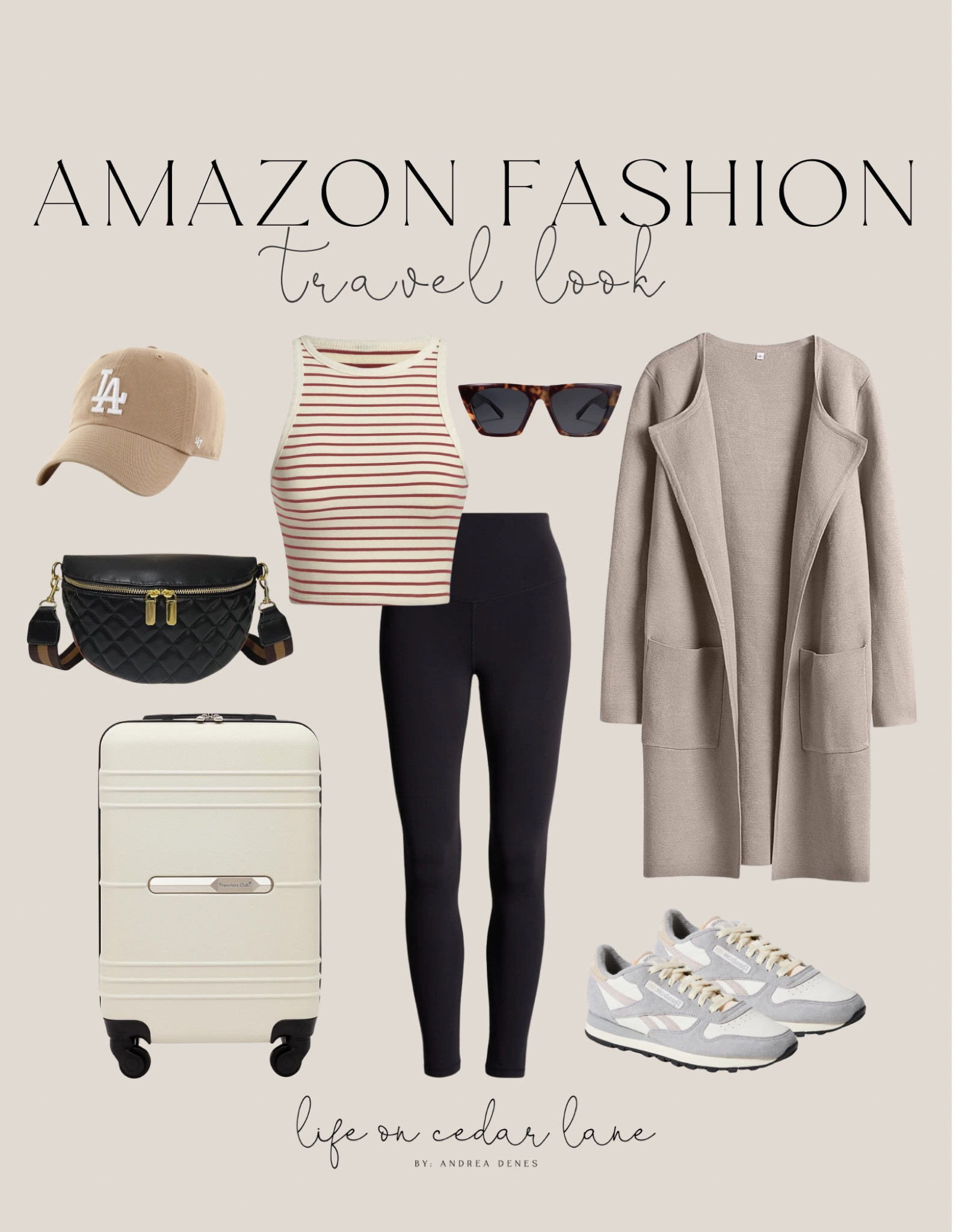 Amazon Fashion- Cute travel look for your vacay! This cardigan is the best! 

#travellook #luggage #amazontravel


#LTKFindsUnder50 #LTKSaleAlert #LTKTravel