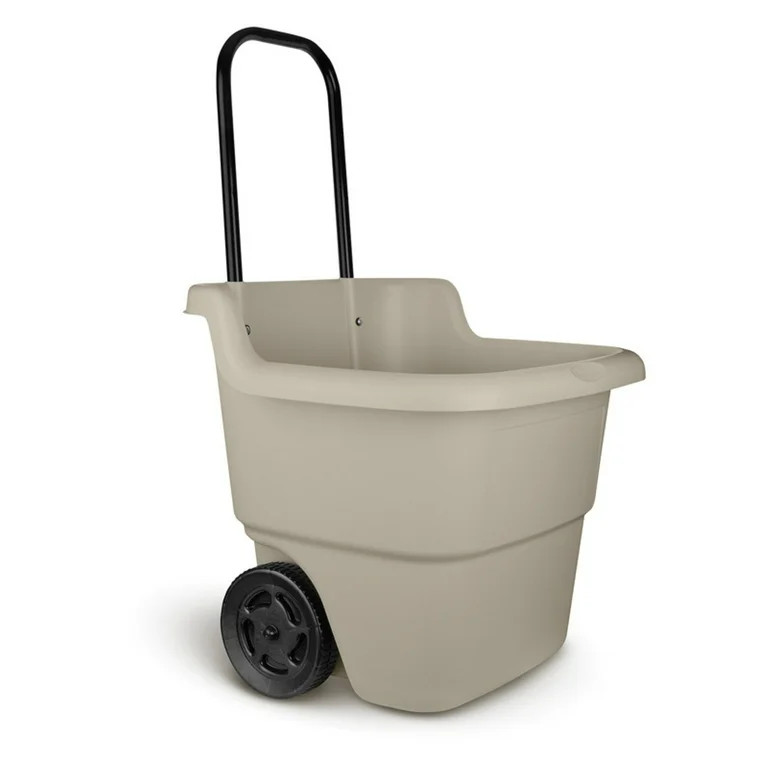Suncast 15 Gallon Resin Rolling Lawn and Utility Cart, 20.75 in D x 35.75 in H x 22.5 in W | Walmart (US)