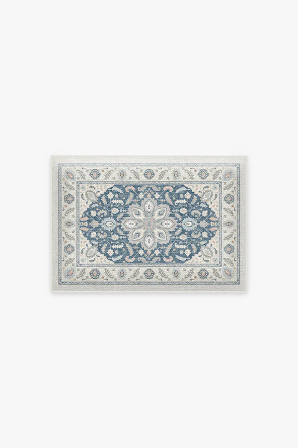 Safiya Teal Sage Bath Mat | Ruggable | Ruggable