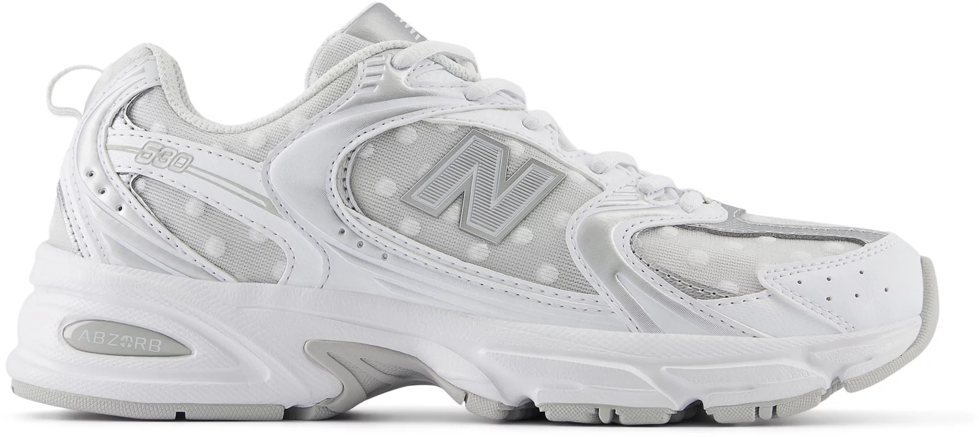 New Balance 530 Shoes, Men's, M6/W7.5, White/Silver/Polka Dot | DICK'S Sporting Goods