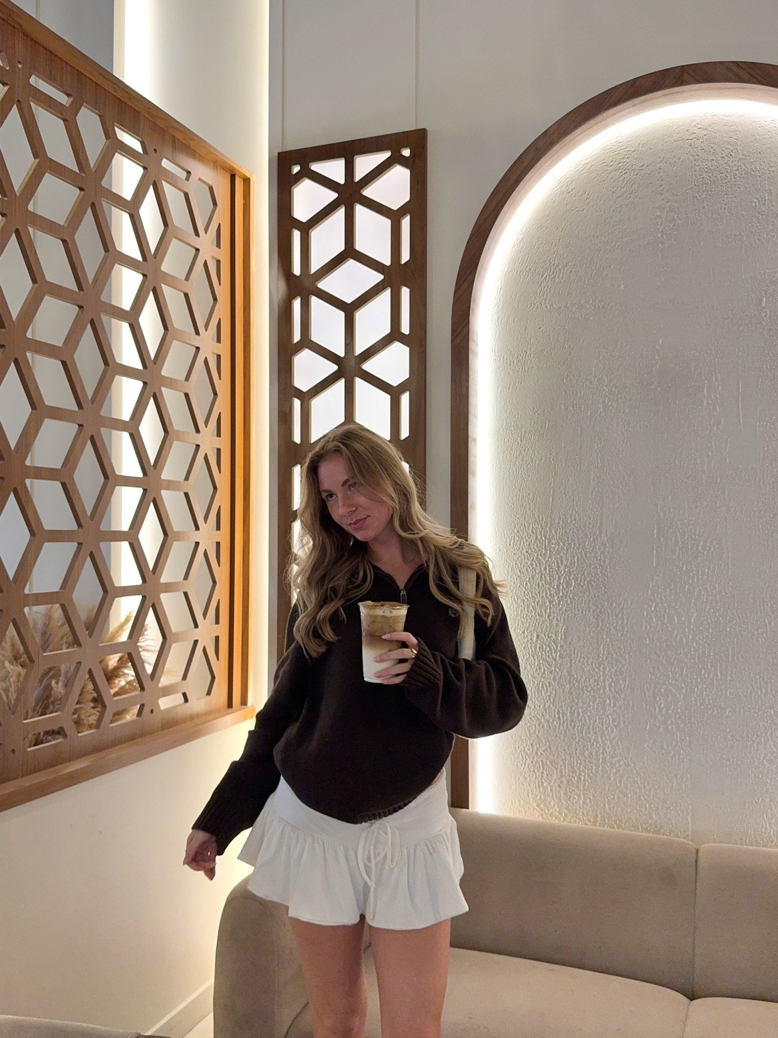 Fall coffee dates are backkk 🤎☕️🥐 

Sweater from @princesspolly-us & skirt is peppermayo but linking similar 🫶🏻

#LTKootd #LTKdayinmylife #LTKPetite