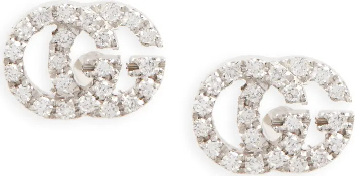 Double-G Diamond Stud Earrings | Nordstrom