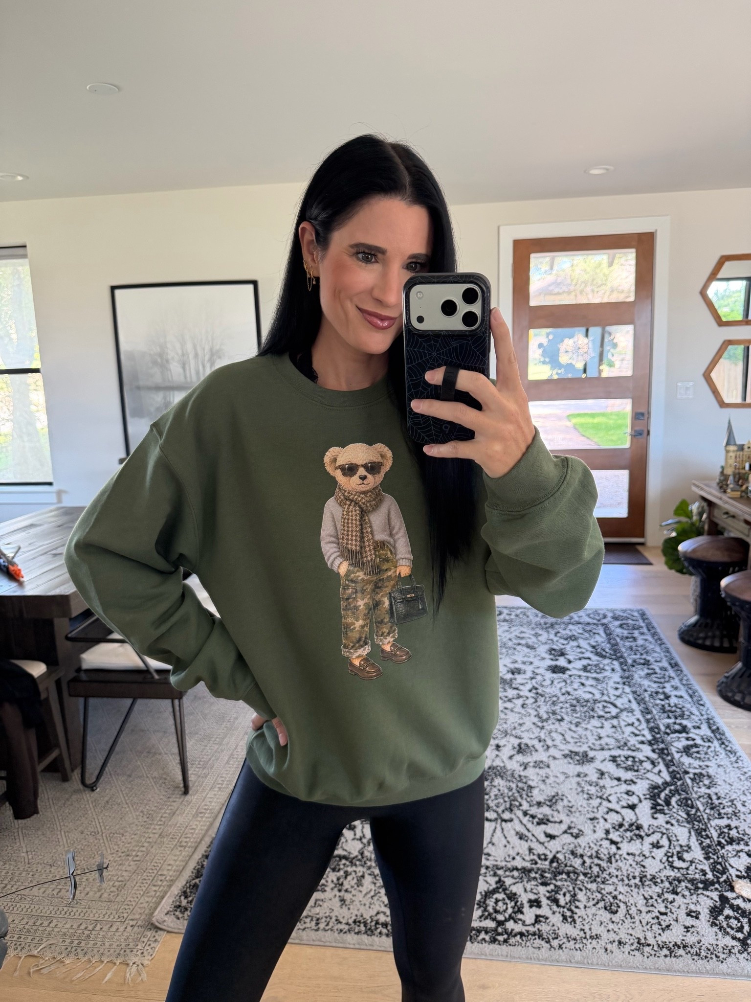 Every time she comes out with a new little bear sweatshirt I have to have it! This is my 4th one and they are just so cute and come in multiple colors. I’m in the size medium.