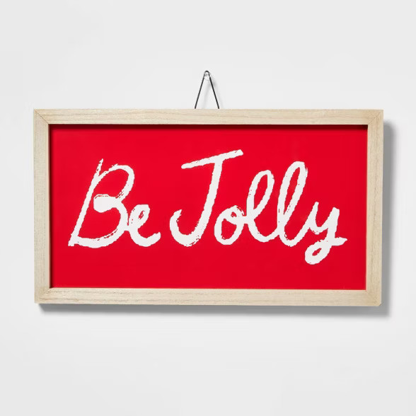 Be Jolly Hanging Sign Red - Wondershop™ | Target