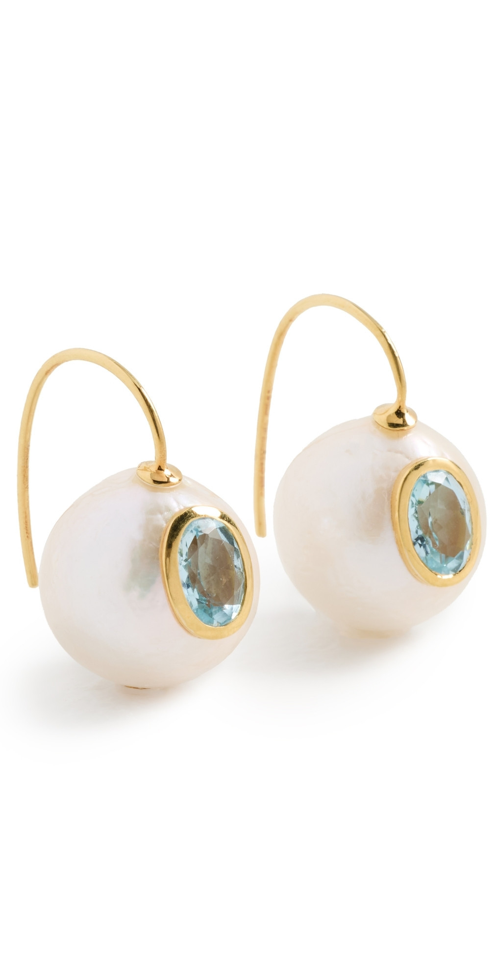 Lizzie Fortunato Pearl Pablo Earrings Blue Topaz One Size | Shopbop