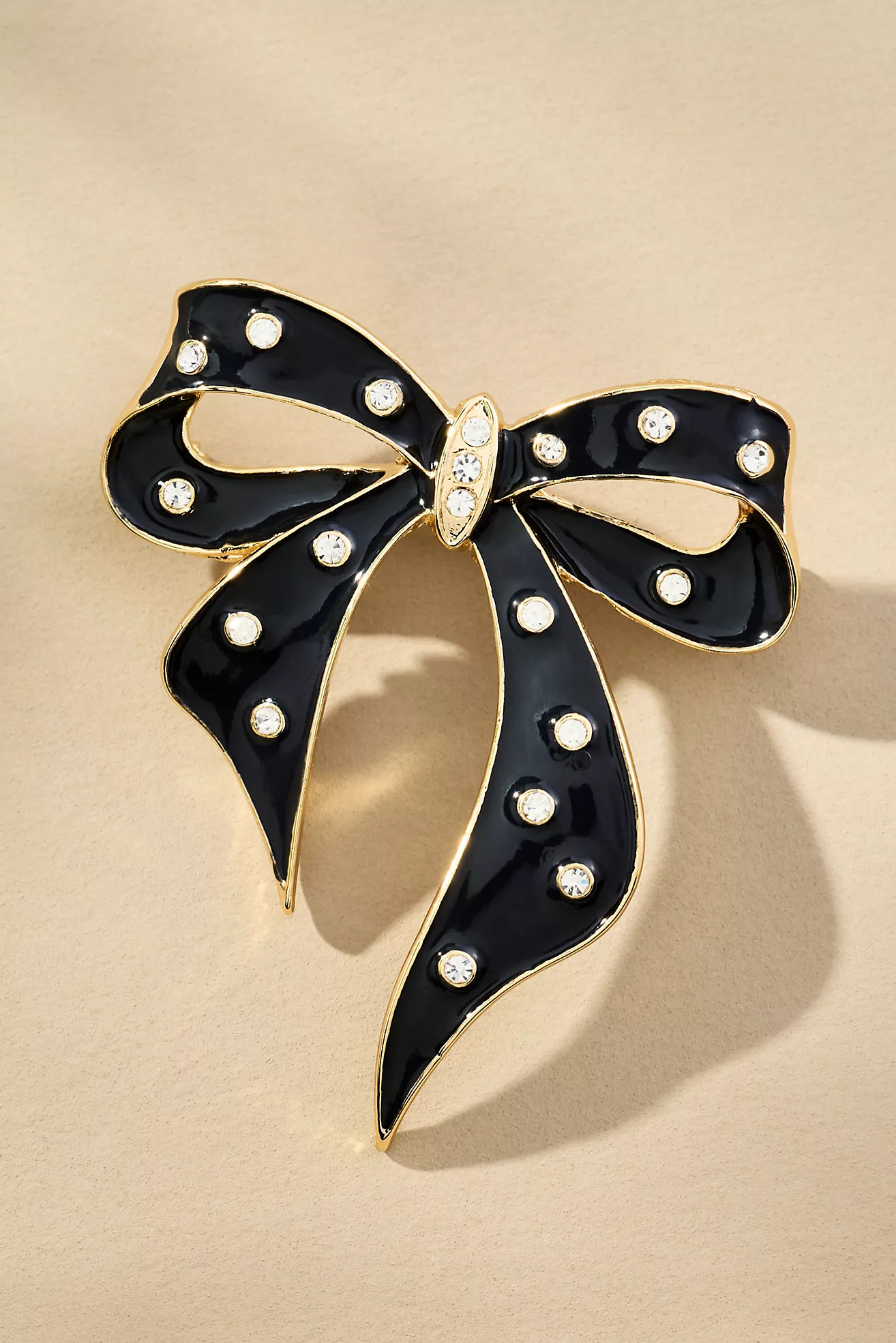 Crystal Bow Brooch | Anthropologie (US)