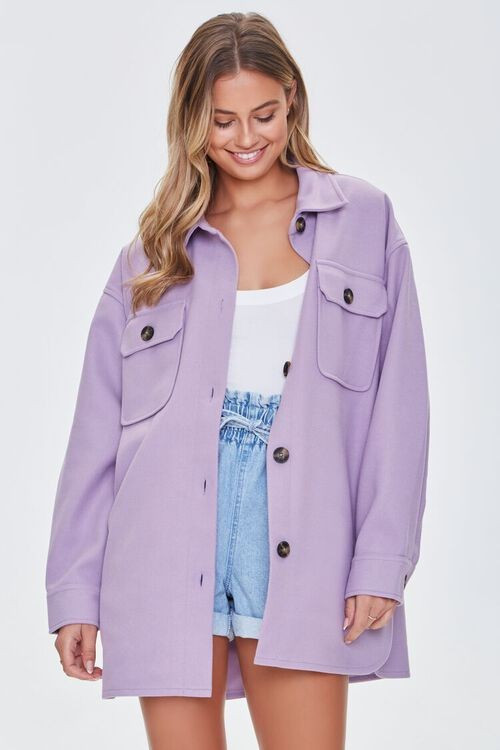 Oversized Button-Front Shacket | Forever 21 | Forever 21 (US)