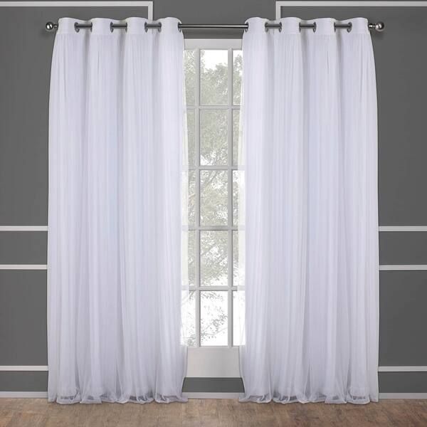 ATI Home Catarina Layered Curtain Panel Pair with grommet top | Bed Bath & Beyond