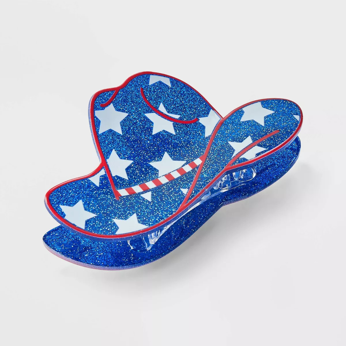 Americana Cowboy Hat Hair Claw Clip - Red/White/Blue | Target