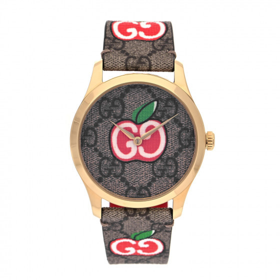 GUCCI

Stainless Steel Calfskin 38mm G-Timeless Chinese Valentine's GG Apple Quartz Watch Gold | Fashionphile