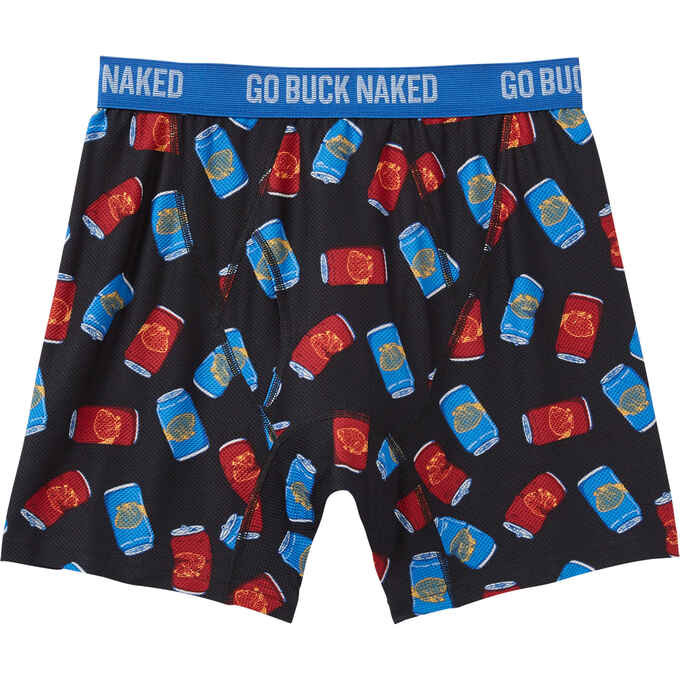 Men's Go Buck Naked Performance Pattern Boxer Briefs | Duluth Trading Company