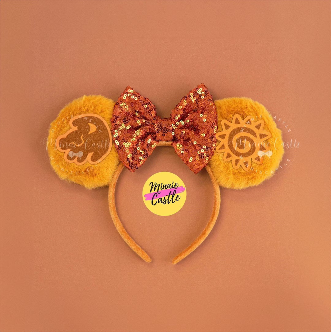 Lion Mickey Ears, Animal King Mouse Ears, Mickey Ears, Lion Fur Mickey Ears, Minnie Ears, Mouse E... | Etsy (US)