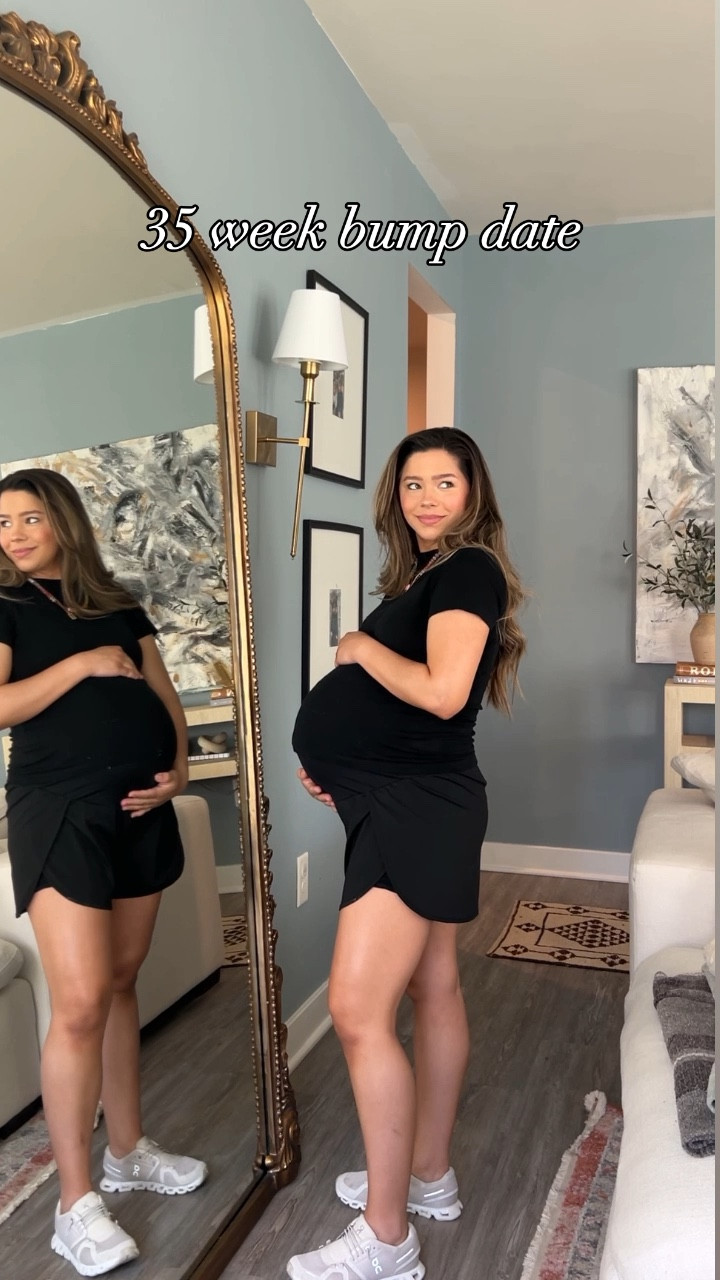 35 week bump date 🌼 linking these maternity shorts! 

#LTKfindsunder50 #LTKfitness #LTKbump