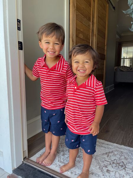 How adorable are beck & brooks in these matching outfits for the 4th of July! Currently on sale at @carters. They’re  Summer Clearance starting at $2.99 runs from 6/28 through 7/7!
#ad @oshkosh #carters #toddleroutfits #boymom

#LTKKids #LTKSummerSales