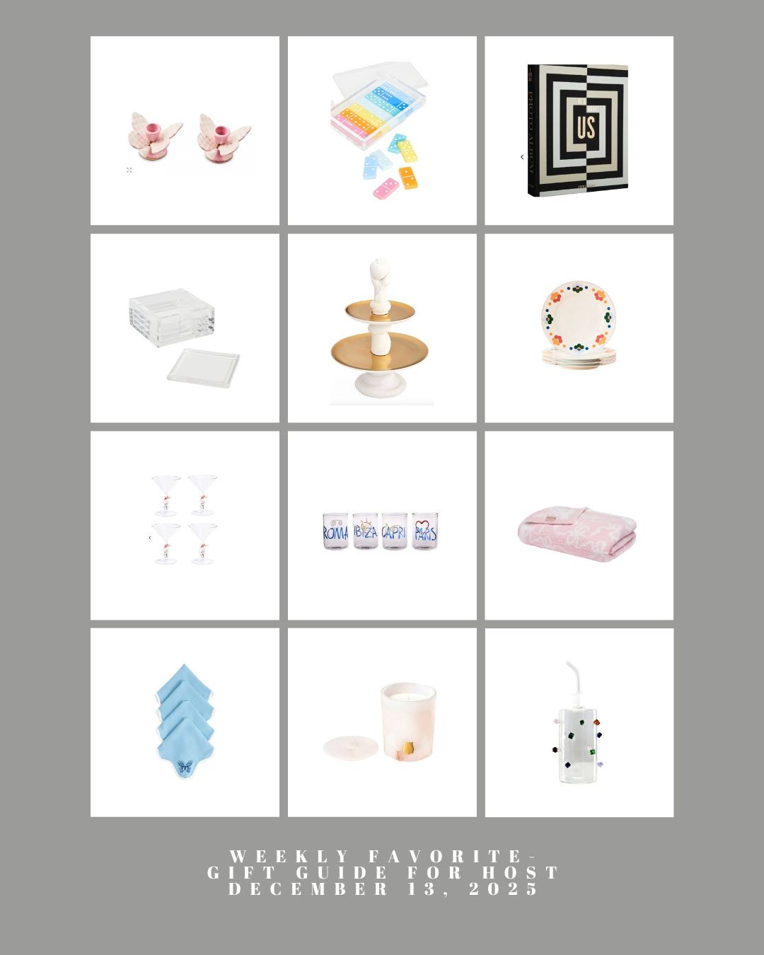 Weekly Favorites- Gift Guide For The Host- December 13, 2025

#HolidayGiftGuide #GiftGuide2025 #HolidayGiftIdeas #GiftsForHosts #HostessGifts #HolidayEntertaining #EntertainingEssentials #DinnerPartyGifts #HostingEssentials #PartyHostGifts #HolidayHosting #EntertainerGiftIdeas #UniqueHolidayGifts #ThoughtfulGifts #HomeEntertaining #HolidayShopping #SeasonalGiftGuide #GiftInspo #ShopHolidayGifts #ModernHosting



#LTKHome #LTKHoliday #LTKGiftGuide