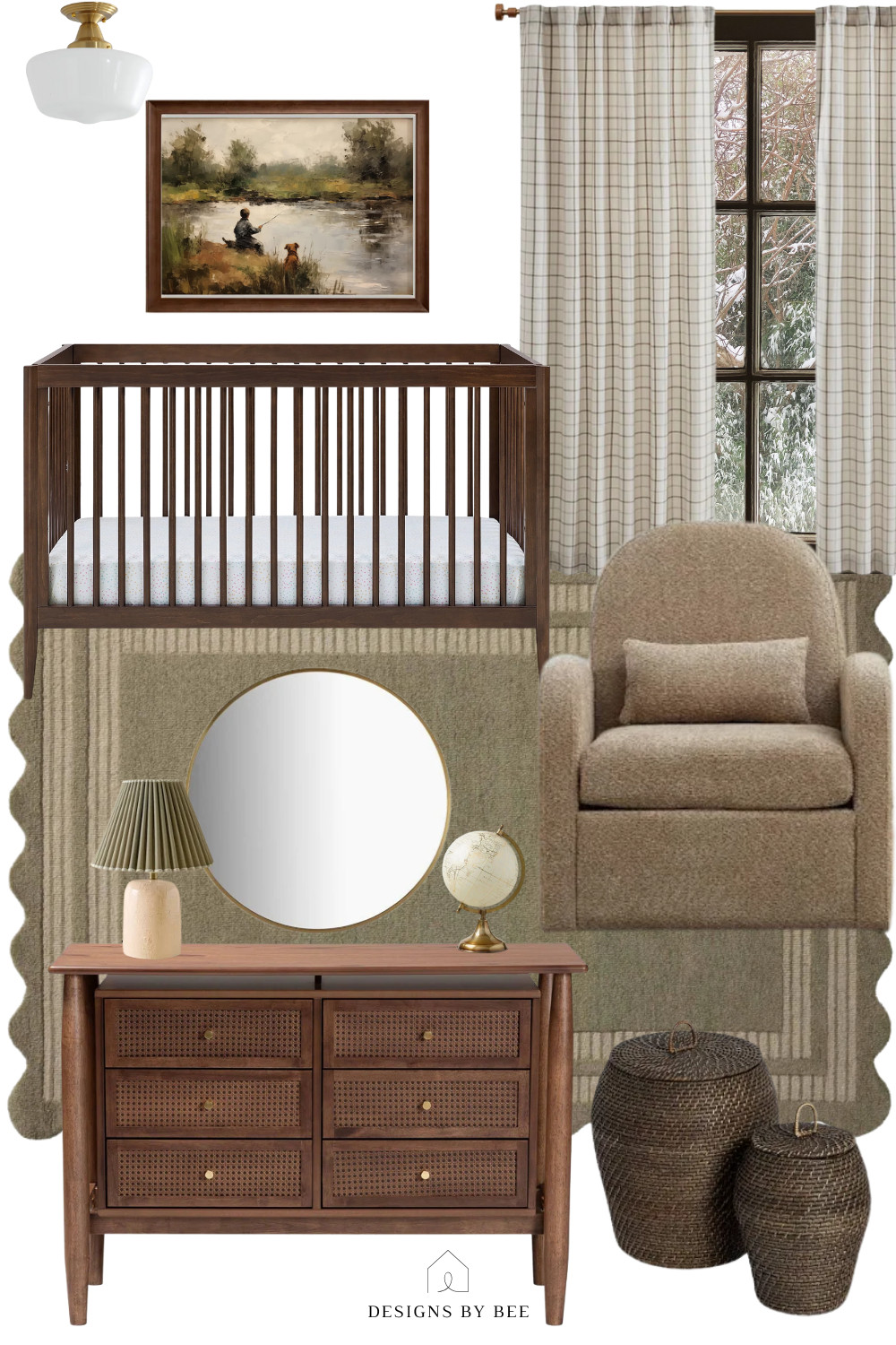 perfect neutral, vintage boy nursery. love the green and dark tones to make it a cozy space!

boy nursery, vintage nursery, neutral nursery, boy nursery decor, home decor, home finds, studio mcgee, sale alert, nursery glider, nursery rug, wayfair  

 #LTKHome #LTKBaby #LTKFamily